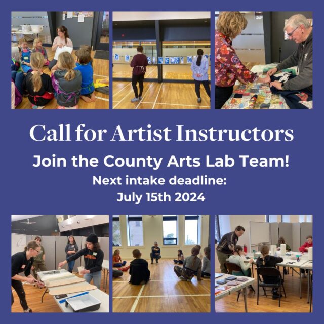 Call for Artist Instructors