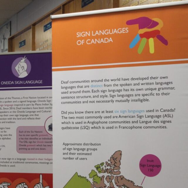 Sign Languages in Canada Exhibit