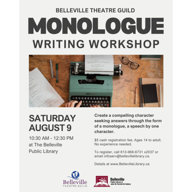 Belleville Theatre Guild Monologue Writing Workshop