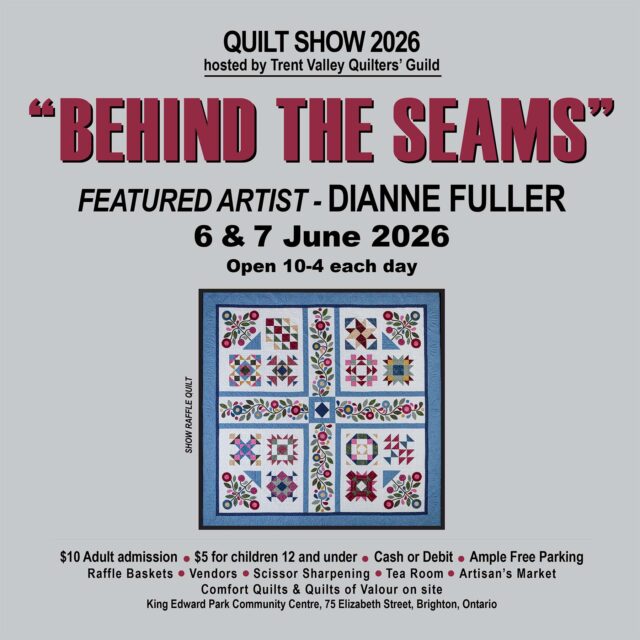 Behind the Seams - Quilt Show 2026 - Trent Valley Quilters' Guild