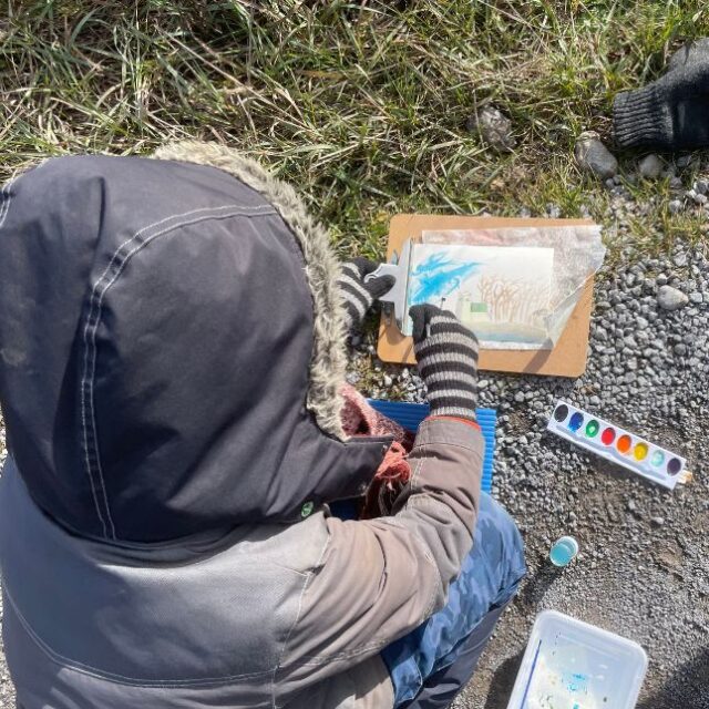 Watercolour in the Woods