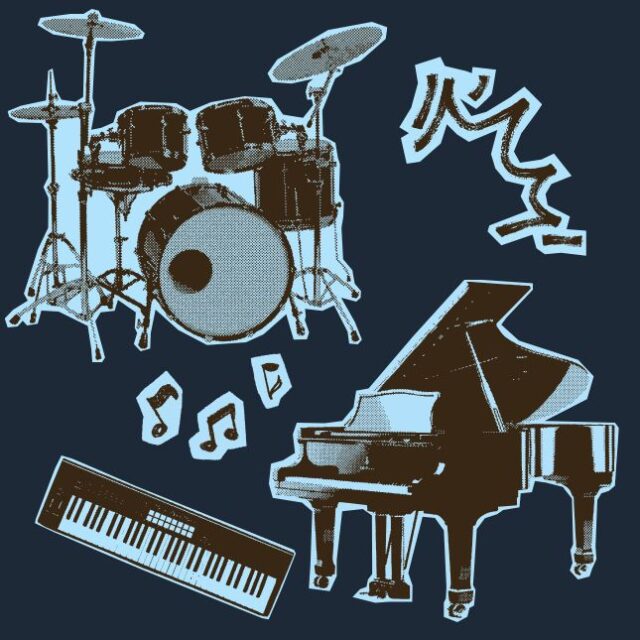 The role of Drums and Piano in the Blues